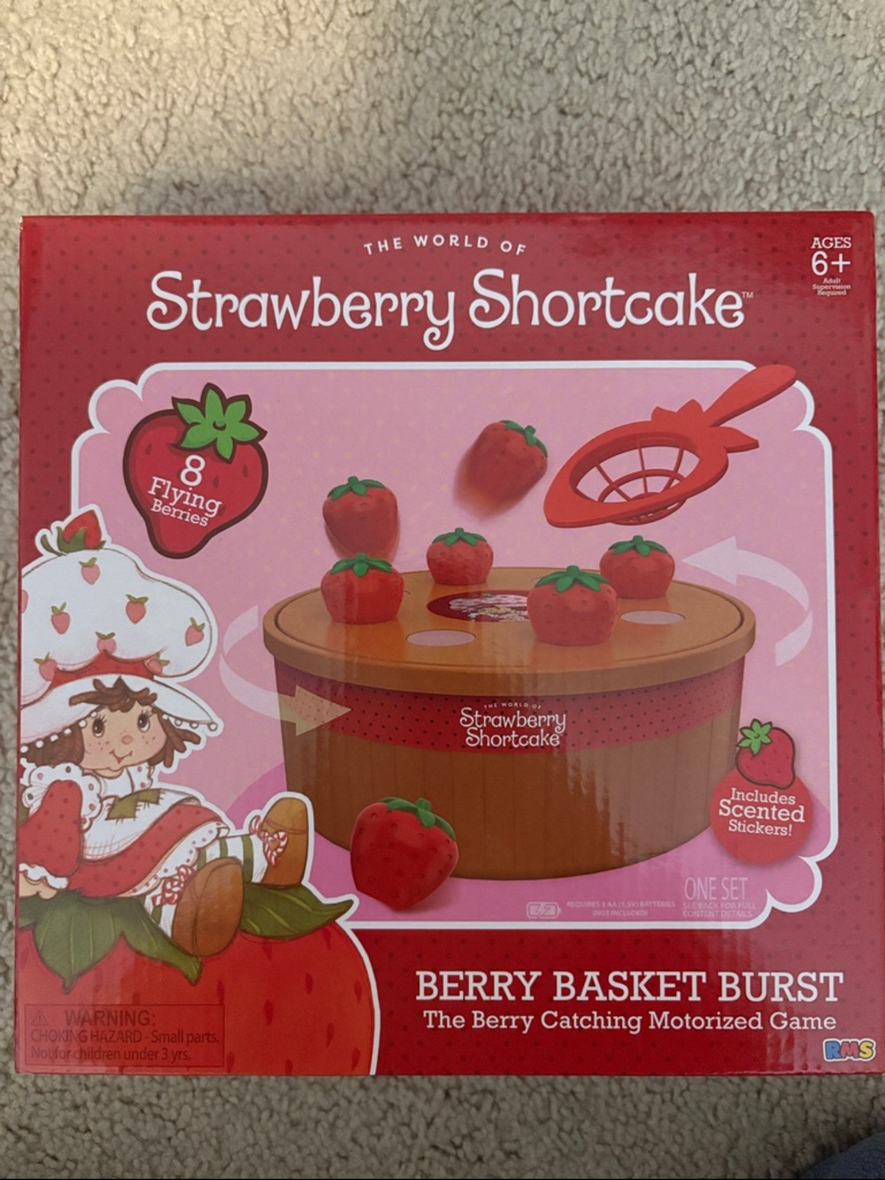 Berry Basket Burst Motorized Game - Pink/Red
